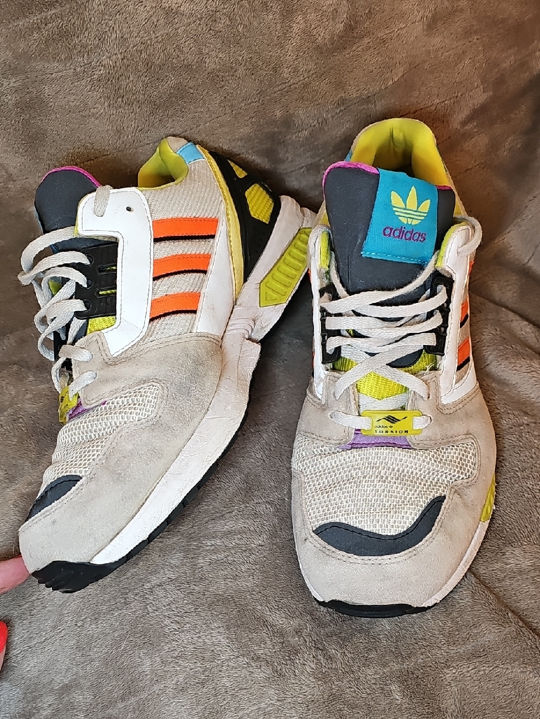 Adidas Torsion Zx 8000 "Bliss Multi" Retro Sneakers Size 10.5 Mens